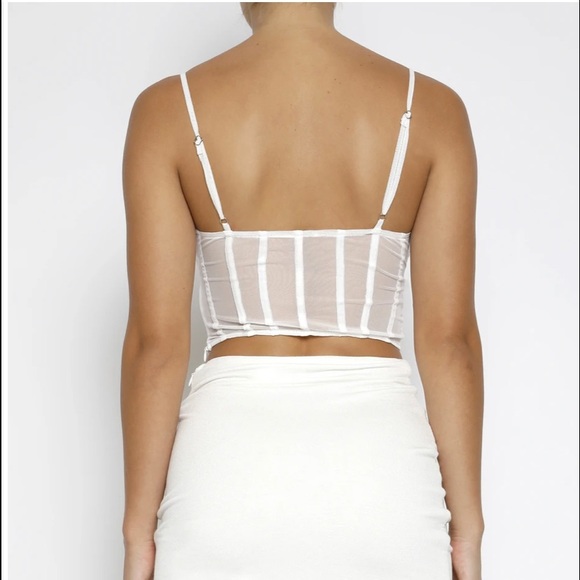 Tiger Mist Mesh Corset Top - Picture 2 of 2